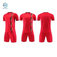 Maillot de football professionnel plain pour l'entraînement au jeu scolaire / club 150gm poids en tissu Nom de la plaque arrière