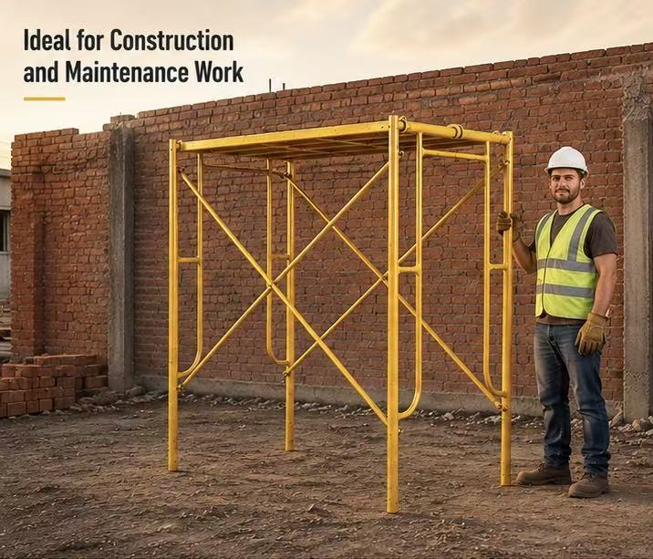 Portable Frame Scaffolding with Built In Ladder Grid Platform and Hot-dip Galvanized Finish