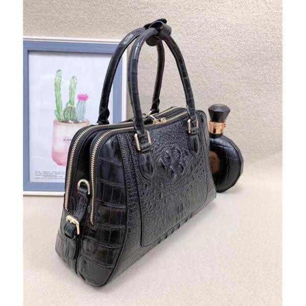 Exotic Genuine Crocodile Skin Women Shell Purse Authentic Alligator Leather Lady Single Shoulder Bag Female Handbag