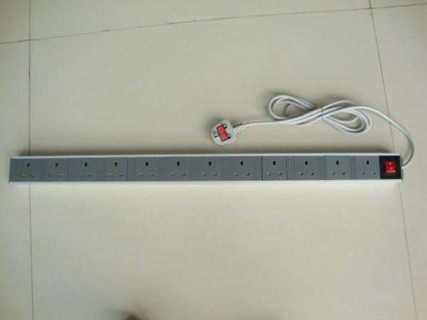 1 port outlet with switch Power Strips, UK Power Distribution Units and Extension Cords