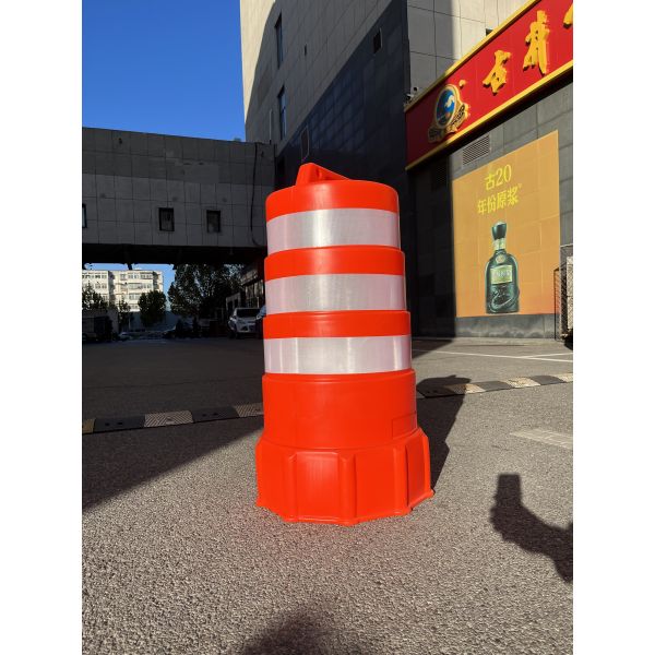 JST Barriers 1100mm South American 15kgs Traffic Drum Barrels RED Crash Safety Traffic Barrel Road Orange Barrier Heavy Duty 