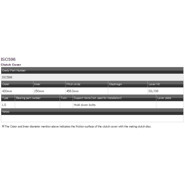 1-31220321-0 NDC508 ISC596 51Q 10PEI Isuzu Clutch Kits 430x248x456x10.2