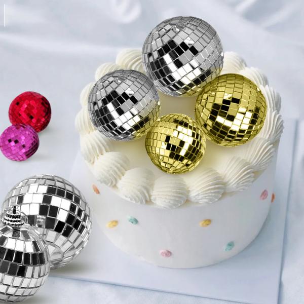 Hall Light Decoration Mini Disco Ball Ornaments Reflective Mirror Ball Decoration for Disco Themed Party