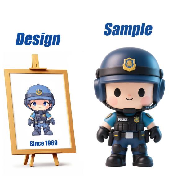Custom 3D Printed PVC Action Figure Toy for Movies & TV