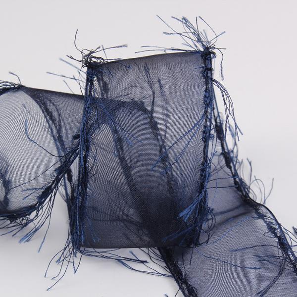 25mm-50mm Tassel Edge Полиэстерная лента для цветочного шоколада Подарочная упаковка и украшение одежды