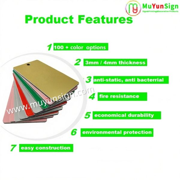 ACP Aluminum Composite Plastic Panel For Interior External Cladding Wall