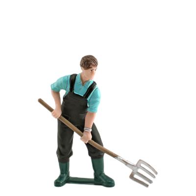 Ploughman Figure People At Work Model Toy Pretend Professionals Figurines Toys For Girls