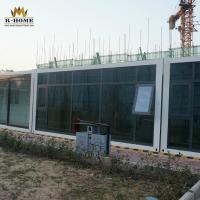 Casa portátil modular do recipiente do bloco liso do armazenamento das soluções do escritório da construção