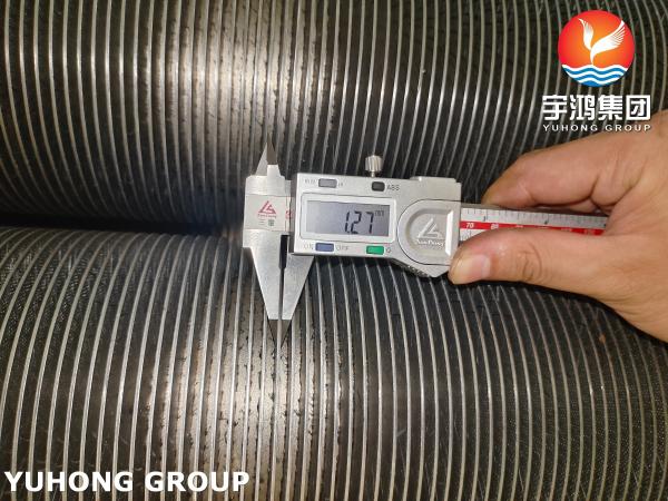 ASTM A376 TP347H 熱交換器用固体フィンチューブ