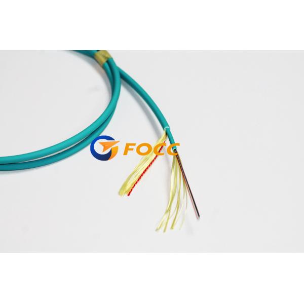 Double Jacketed 4.5mm 12 Fibers Corning Optic Fibre Cables High Performance