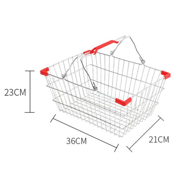 Stainless Steel Handheld Shopping Basket 60L-240L Customizable