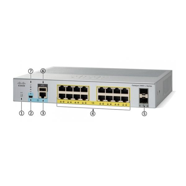 WS-C2960L-16PS-LL16 Port Poe Managed Switch Enterprise Class Fixed Configuration