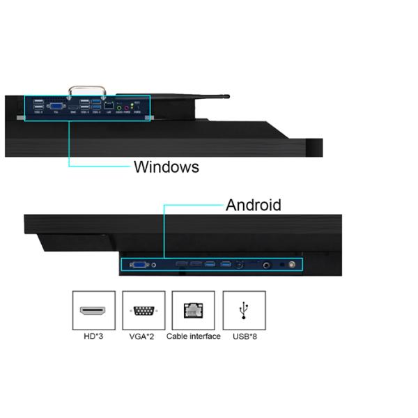 400cd/m2 1920*1080 85 Inch Interactive Digital Whiteboard