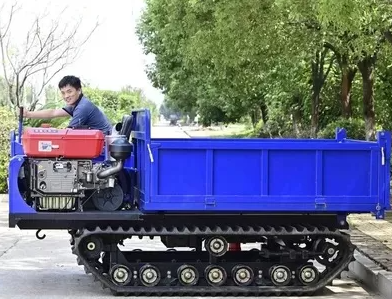 Heavy Duty Self-Propelled Diesel Tracked Transporter GF5000A 5 Ton Capacity Oil Palm Plantation Forestry