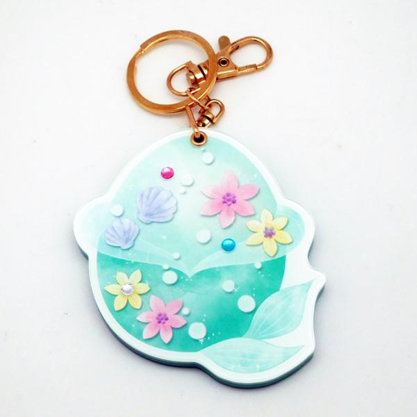 Cartoon Character Acrylic Hand Mirror , Lightweight Handheld Vanity Mirror