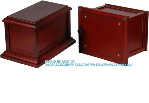 Cherry Solid Wooden Urns For Adult Male, Cremation Urns Eco-Friendly Wooden Casket Urn For Human Ashes Adult Female