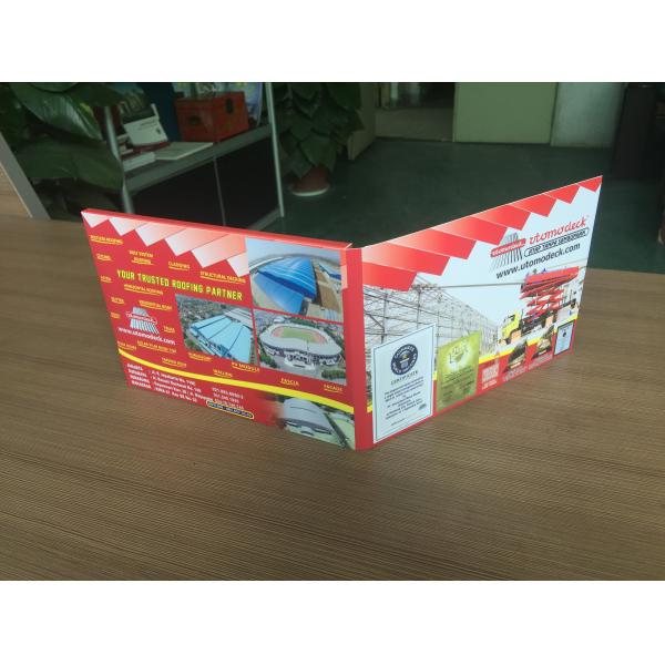 Customizable 7'' Screen Promotional Video Brochure For Construction Marketing