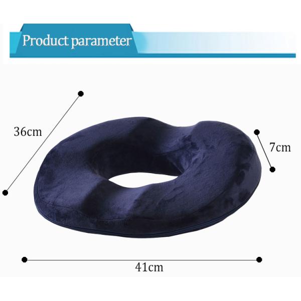 Comfortable and Durable 100% Polyester Donut Hemorrhoid Seat Cushion for Elderly