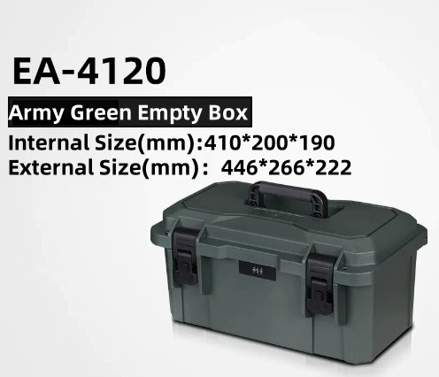 EA-4120 caja de almacenamiento de joyas con cerradura de combinación, caja de protección de instrumentos de vidrio, maleta resistente y duradera engrosada