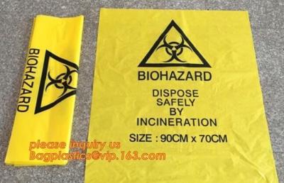 Biohazard Treatment Bags, Sterilized Bags, Disposal Bags, Waste Sacks, Hazardous Waste Bag With Ties