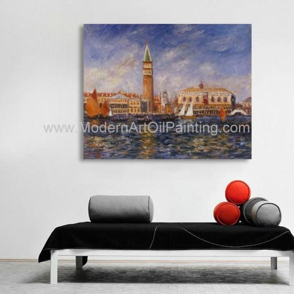 Дворец Венеция дожей холста Reproductionon искусства картин импрессиониста Renoir