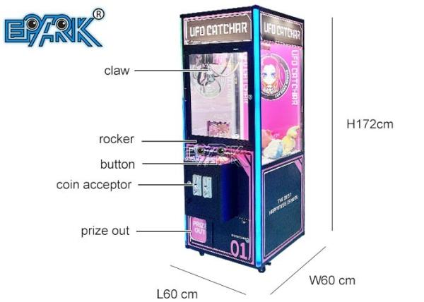Coin Operated Claw Crane Game Machine UFO Gifts Catcher Arcade Games