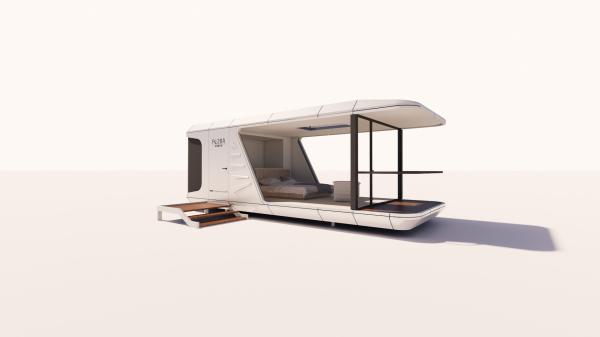 28 M² Space Capsule House  For Living With Galvanlized Steel Frame