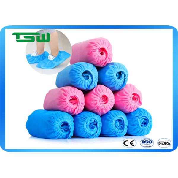 Waterproof Overall 45GSM Blue Disposable Shoe Covers