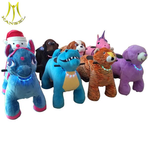 Hansel hot selling kids play rides coin operated electric animal mall car for kids