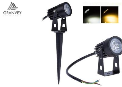 3W High Brightness Solar LED Garden Lights Black Aluminum IP65 Outdoor Flat Shape