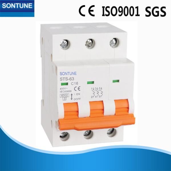 AC50/60Hz tipo referência branca do fogo PA66 MCB do interruptor diminuto modelo de B