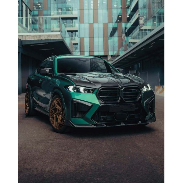 BMW X6M Body Kit F96 BMW Carbon Fiber Body Kits With Tailpipe Grill Mirror