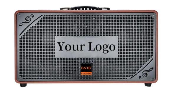 Subwoofer 4 Ohms Outdoor Portable Speaker Lightweight With 2 Wireless Microphones