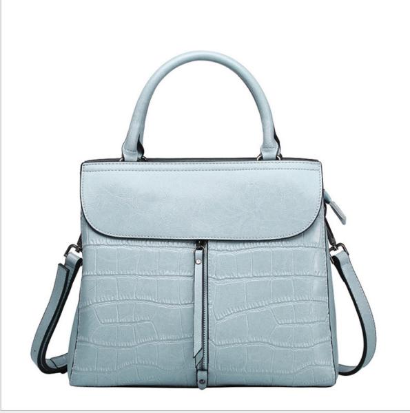 Genuine Leather Handbag Lady Bags with Stone Pattern New Arrival Tote Bag