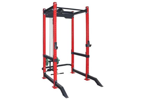 3.0mm Tube Commercial Grade Gym Equipment Squat Rack With Pulleys