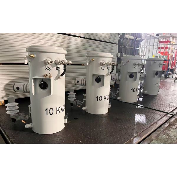 10kva Pole Mounted Transformer Oil Immersed 2400/4160grdy To 120/240V Power Pole Transformer