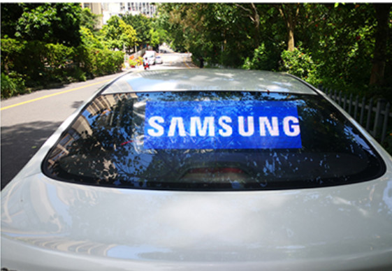 Экран P2.7 рекламы дисплея СИД заднего окна автомобиля TS16949 55W цифров