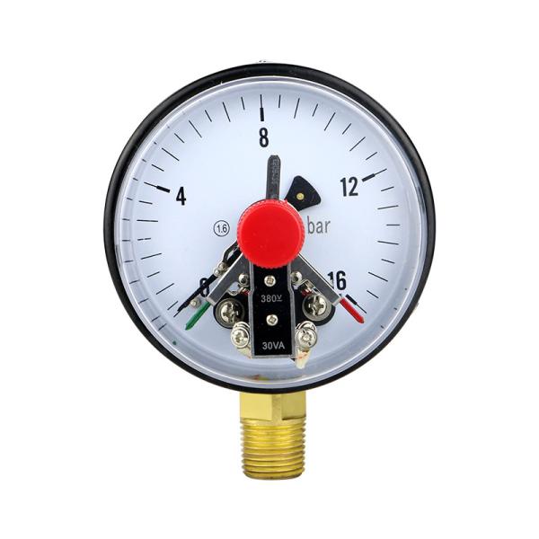 Top- M20*1.5 Magnetic Electric Contact Pressure Gauge for Automatic Control Water Pump