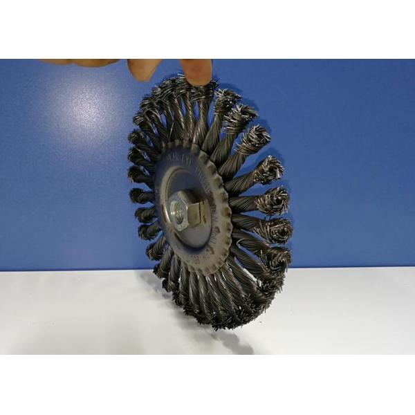 178mm OD Knotted Wire Wheel Brush M14*2.0 Nut With Excellent Tensile Strength