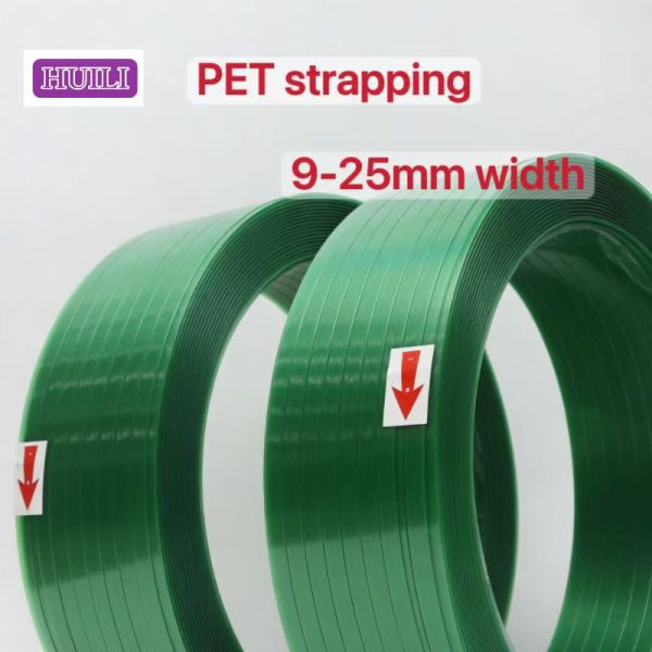 PET Packaging Strap 9–25mm PET Strapping Belt PP PET Plastic Band with 100% Recycled PET Material