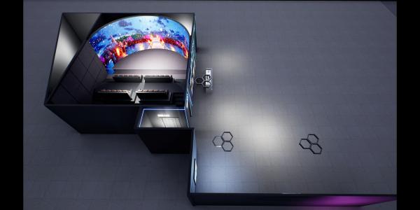 150 Degree Vertical Perspective Coverage Curved Screen Cinema with Modular Design and Dual Screen Fusion Technology for Immersive 4D Experience