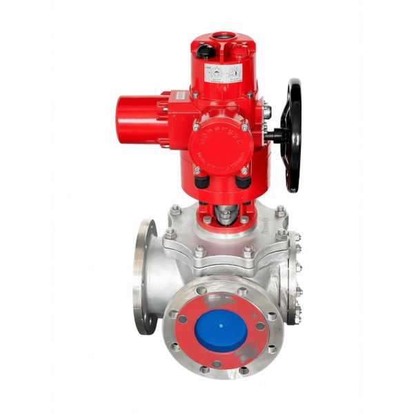 2in25in Explosion-proof Electric Angle-travel Three-way Ball Valve with Large-diameter Hard Sea High Torque LAC24VDC110V220V380V