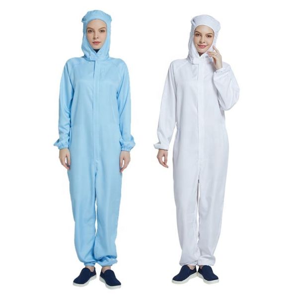 Cotton Coverall Anti Static Garments for Food Processing Industry Line