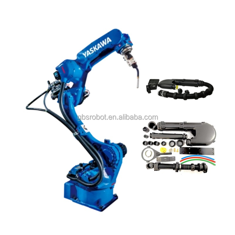 6 Axes Arc Welding Robotic with RD350S Welding Machine Dresspack Rotary Positioner Yaskawa AR1440 Robot Workstation