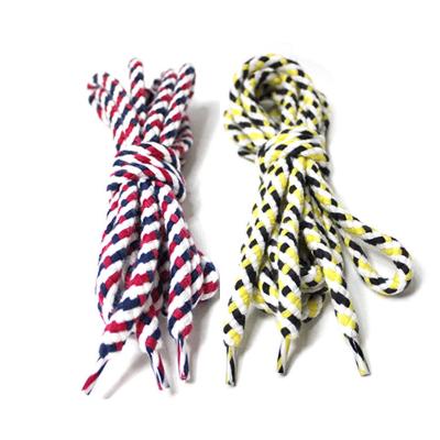 Laços de sapato personalizados 7mm cordões de sapato redondo de cor sustentável