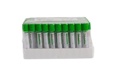 Liyhium Green Top Blood Tube  Ethylene Oxide Sodium Heparin Tube ISO13485