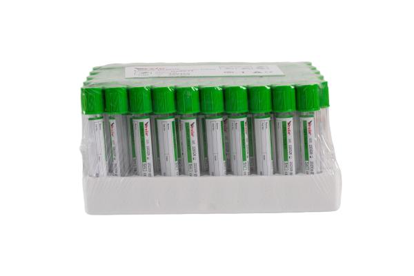 1ml 2ml Green Top Lithium Heparin Tube Heparin LH Plasma Serum Heparin Blood Tube