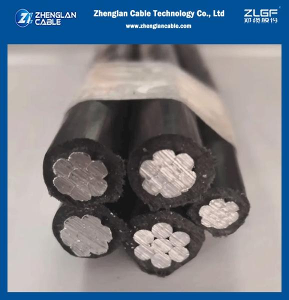 Les câbles isolants aériens XLPE 0,6/1kV NFC 33-209 AAC/XLPE+ AAAC /XLPE 3X70mm2+54,6mm2