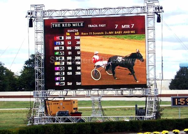 5500cd/m2 Brightness Outdoor LED Screen Rental 10mm Pixels 18 Months Warranty