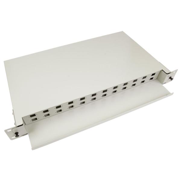 Fiber Optic Cable Termination Patch Panel , Slide - Out Fiber Termination Panel